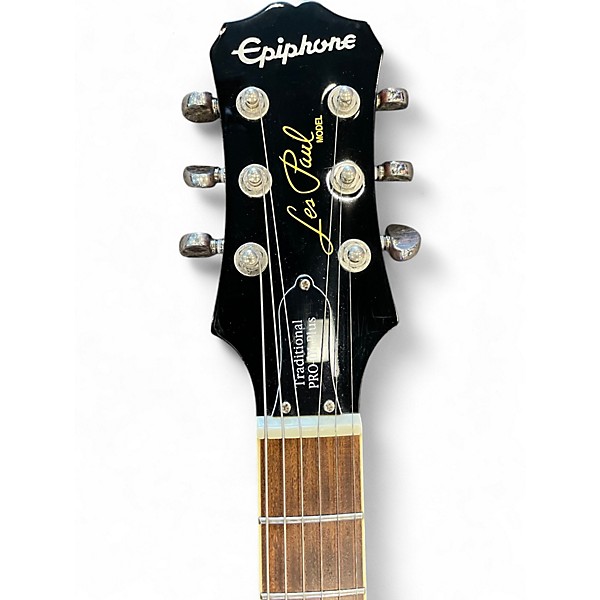 Used Epiphone Les Paul Traditional PRO III PLUS Cherry Sunburst Solid Body Electric Guitar