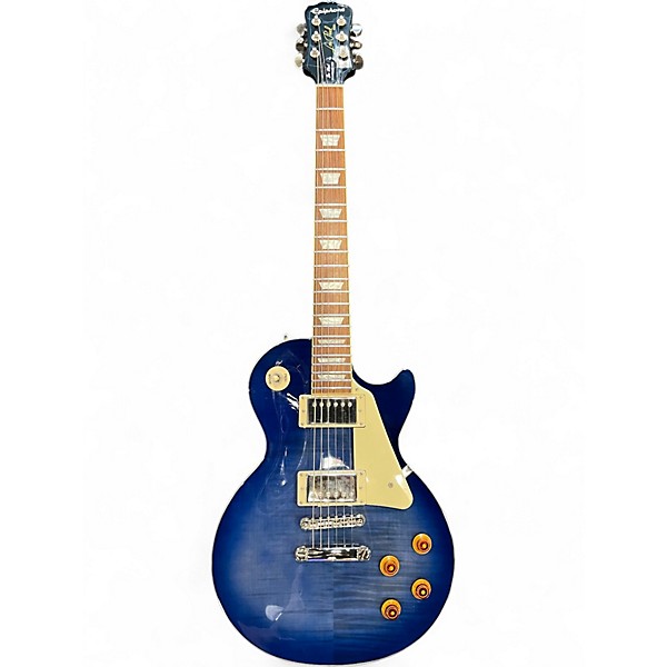 Used Epiphone Les Paul Standard Pro Blue Burst Solid Body Electric Guitar