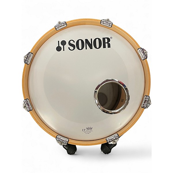 Used SONOR 4 Piece AQ2 Maple Safari White Marine Pearl Drum Kit