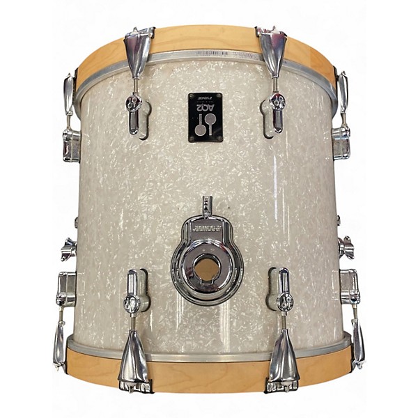 Used SONOR 4 Piece AQ2 Maple Safari White Marine Pearl Drum Kit
