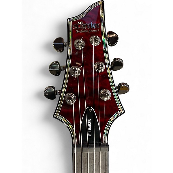 Used Schecter Guitar Research Hellraiser C1 Black Cherry Solid Body Electric Guitar