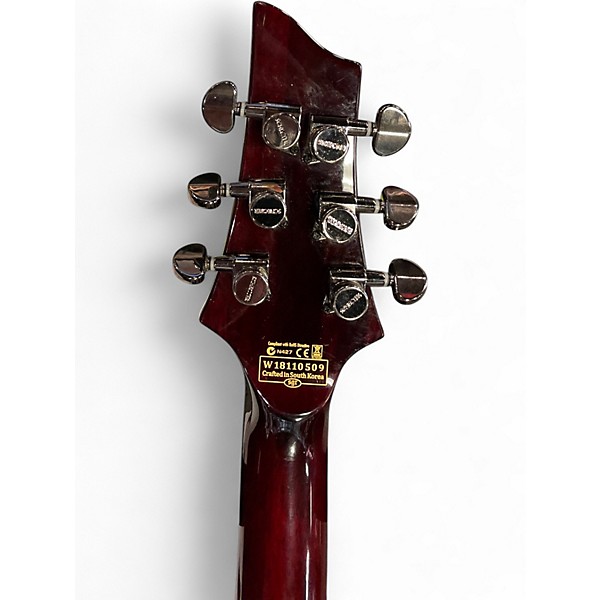 Used Schecter Guitar Research Hellraiser C1 Black Cherry Solid Body Electric Guitar