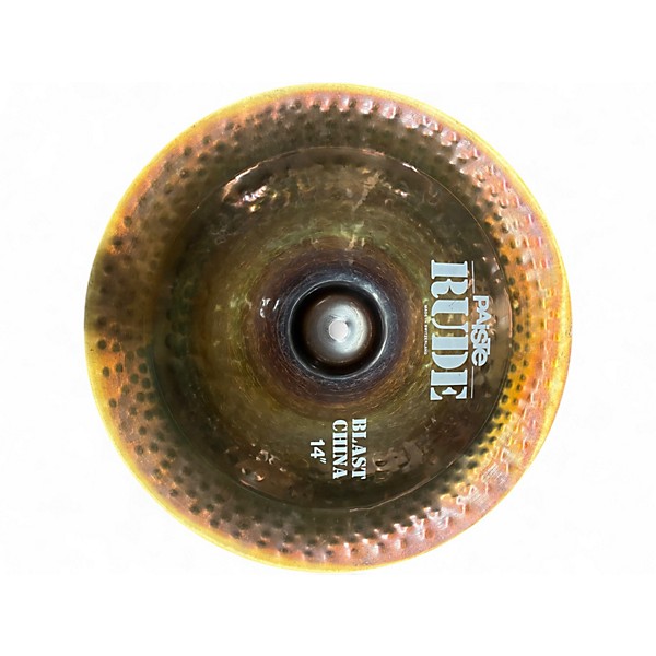 Used Paiste 14in rude blast china Cymbal