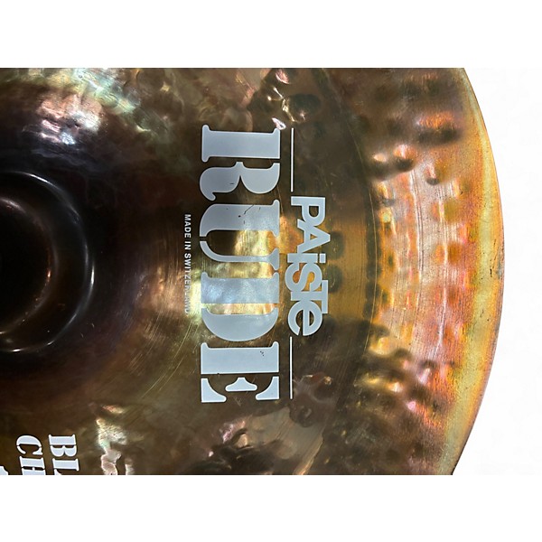 Used Paiste 14in rude blast china Cymbal