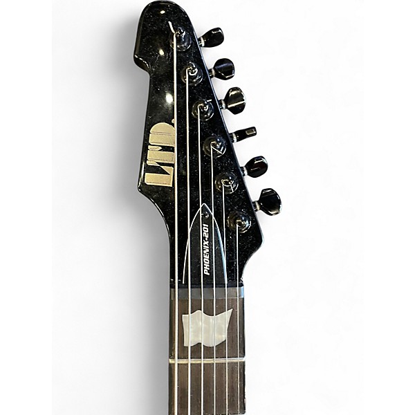Used ESP phoenix 201 Black Solid Body Electric Guitar