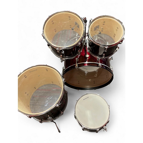 Used Ludwig 5 Piece Accent Ruby Drum Kit