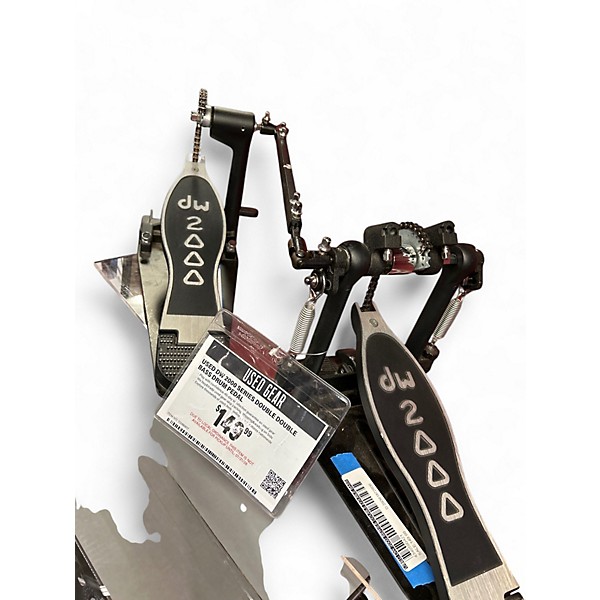 Used DW 2000 Series Double Double Bass Drum Pedal