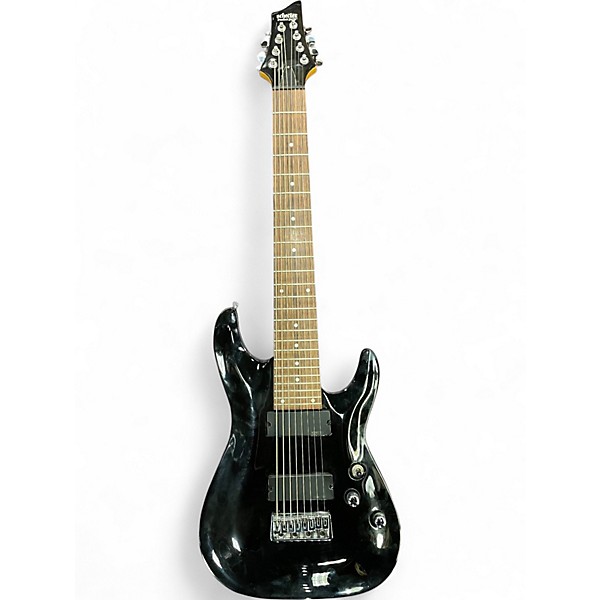 Used Schecter Guitar Research C8 EX Black Solid Body Electric Guitar