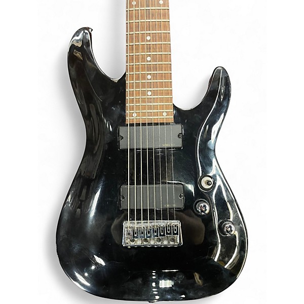 Used Schecter Guitar Research C8 EX Black Solid Body Electric Guitar