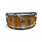 Used Gretsch Drums 14X5.5 Vintage Round Badge Progressive Jazz Snare Gold Sparkle Drum