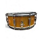Used Gretsch Drums 14X5.5 Vintage Round Badge Progressive Jazz Snare Gold Sparkle Drum