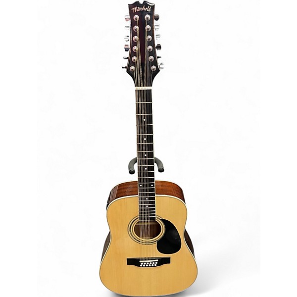 Used Mitchell D120s-12E Natural 12 String Acoustic Electric Guitar