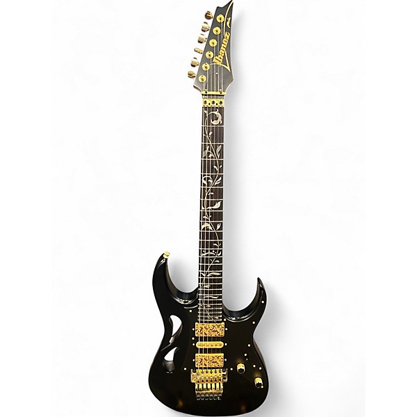 Used Ibanez PIA3761-XB Steve Vai Signature Black Onyx Solid Body Electric Guitar