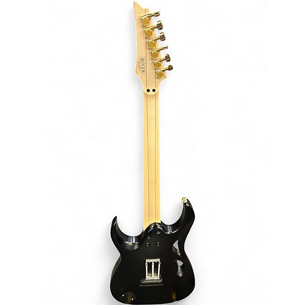 Used Ibanez PIA3761-XB Steve Vai Signature Black Onyx Solid Body Electric Guitar