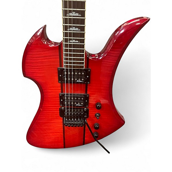 Used B.C. Rich Mockingbird Special Edition Red Solid Body Electric Guitar