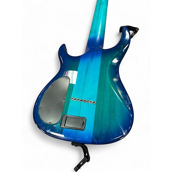 Used Carvin DC800 8 String Trans Blue Solid Body Electric Guitar