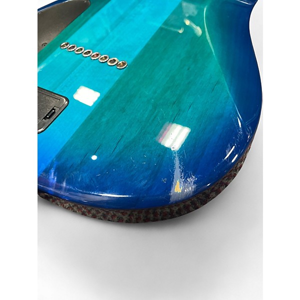 Used Carvin DC800 8 String Trans Blue Solid Body Electric Guitar