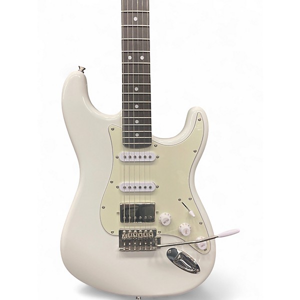Used Donner SEEKER White Solid Body Electric Guitar