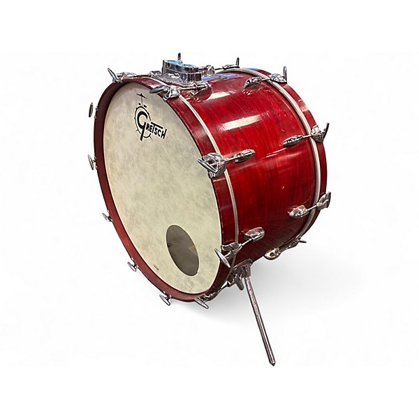Used Gretsch Drums 3 Piece Stop Sign Red Drum Kit