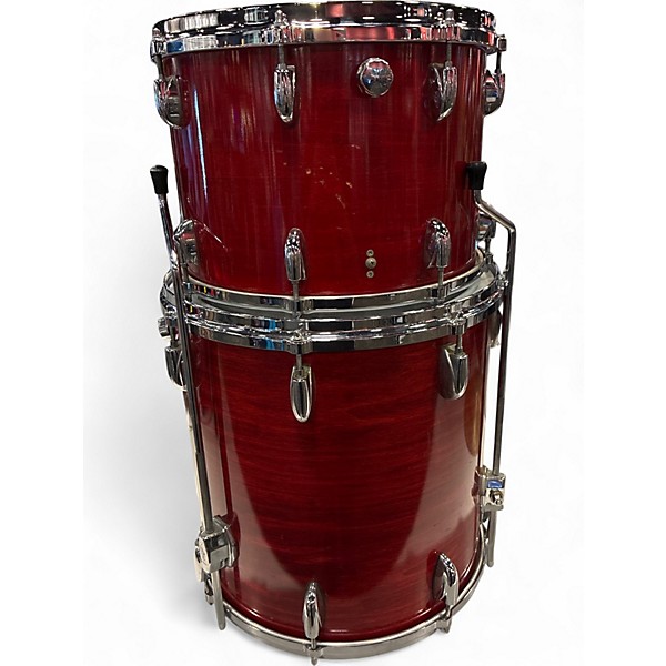 Used Gretsch Drums 3 Piece Stop Sign Red Drum Kit