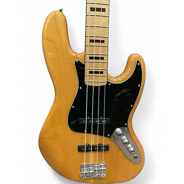Used 2008 Squier Vintage Modified 70S Jazz Bass Natural Electric Bass Guitar