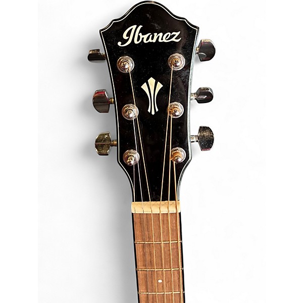 Used Ibanez AEG50L BLACK AND NATURAL Acoustic Electric Guitar