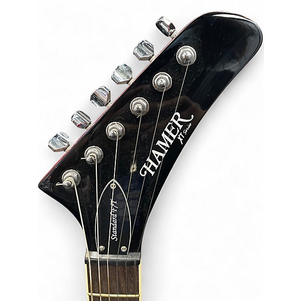 Used Hamer STDF-CS The Standard Flame Top XT Cherry Sunburst Solid Body Electric Guitar