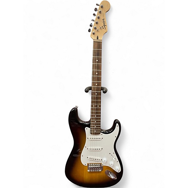 Used Squier Standard Stratocaster Brown Sunburst Solid Body Electric Guitar