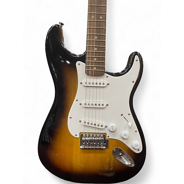 Used Squier Standard Stratocaster Brown Sunburst Solid Body Electric Guitar