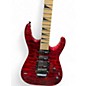 Used Jackson JS34Q Dinky Trans Red Solid Body Electric Guitar