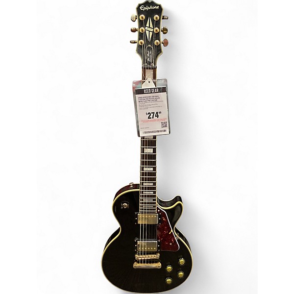 Used Epiphone Les Paul Custom Pro Black Solid Body Electric Guitar
