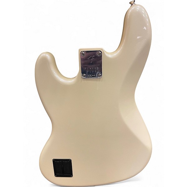 Used Fender Player Plus Active Jazz Bass Olympic Pearl Electric Bass Guitar