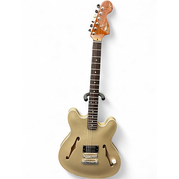 Used Fender Tom Delonge Signature Starcaster Gray Hollow Body Electric Guitar