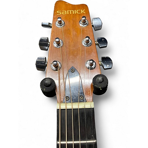 Used Samick SW115 Natural Acoustic Electric Guitar