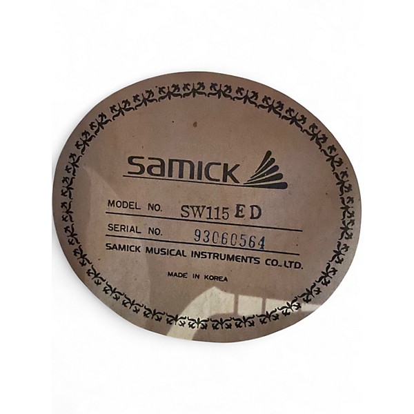 Used Samick SW115 Natural Acoustic Electric Guitar
