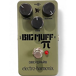 Used Electro-Harmonix Green Russian Big Muff Pi Fuzz Effect Pedal