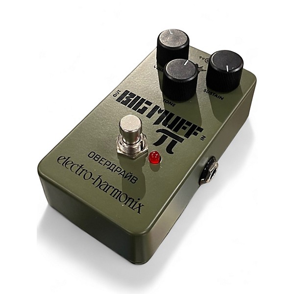 Used Electro-Harmonix Green Russian Big Muff Pi Fuzz Effect Pedal