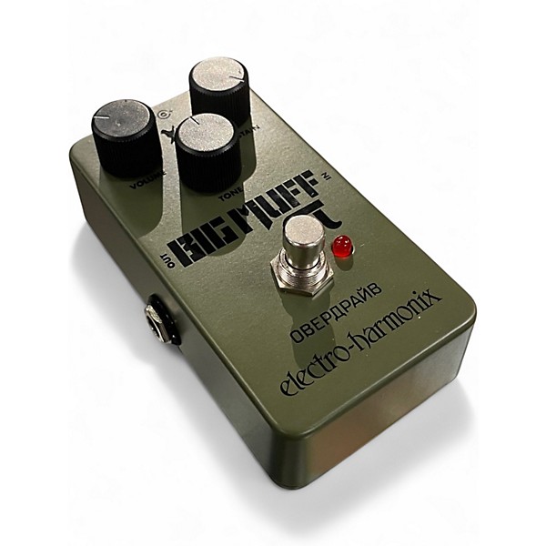 Used Electro-Harmonix Green Russian Big Muff Pi Fuzz Effect Pedal