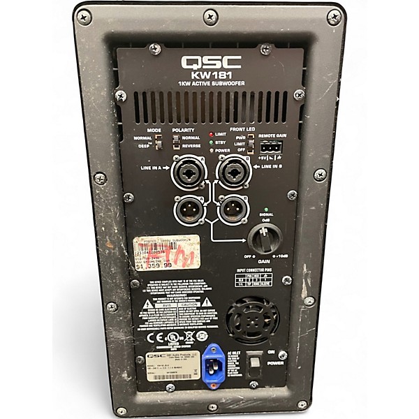Used QSC KW181 1000W Powered Subwoofer