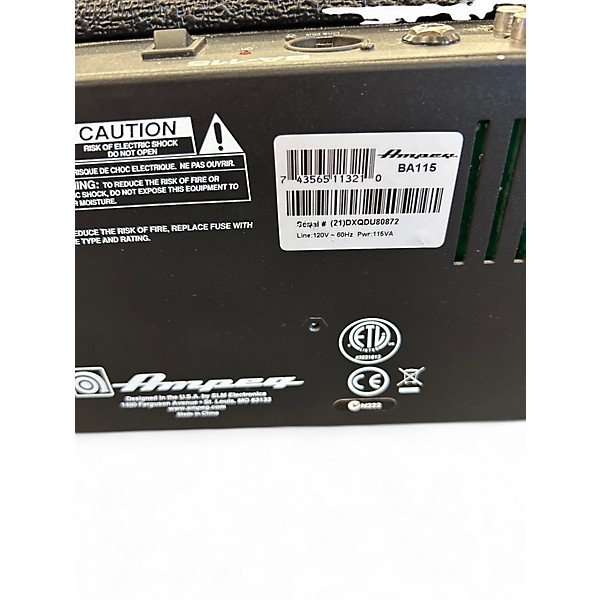 Used Ampeg BA115 100W 1x15 Bass Combo Amp