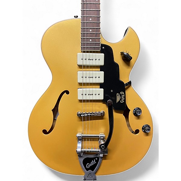 Used Guild Starfire I Jet90 Satin Gold Solid Body Electric Guitar