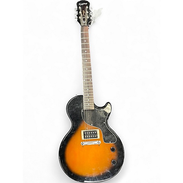 Used Epiphone Les Paul Junior 2 Tone Sunburst Solid Body Electric Guitar