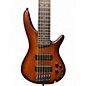 Used Ibanez SR506A 6 String Mahogany Brown Burst Low Gloss Electric Bass Guitar