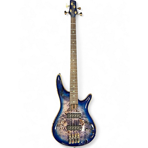 Used Ibanez SR2600 Cerulean Blue Electric Bass Guitar