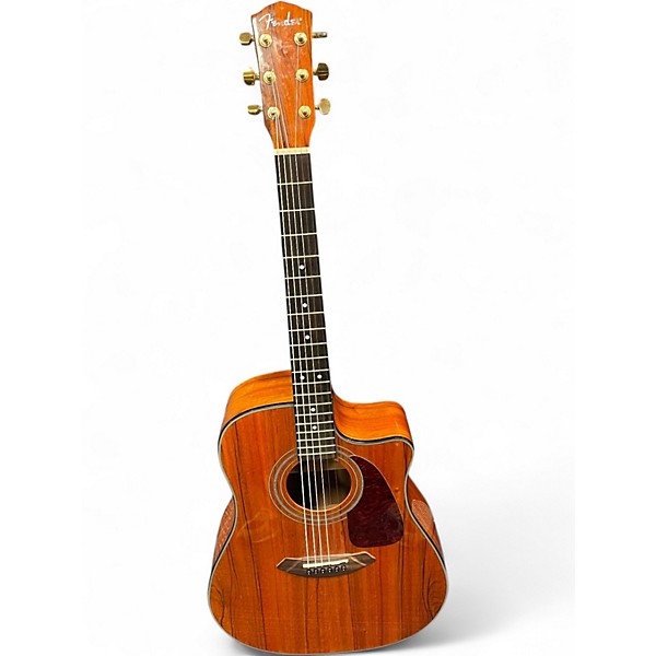Used Fender CD220CE ALL DAO Natural Acoustic Electric Guitar
