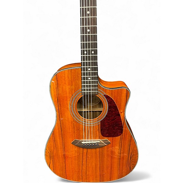 Used Fender CD220CE ALL DAO Natural Acoustic Electric Guitar
