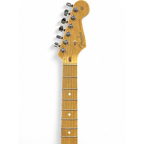 Used 2008 Fender American Standard Stratocaster Black Solid Body Electric Guitar