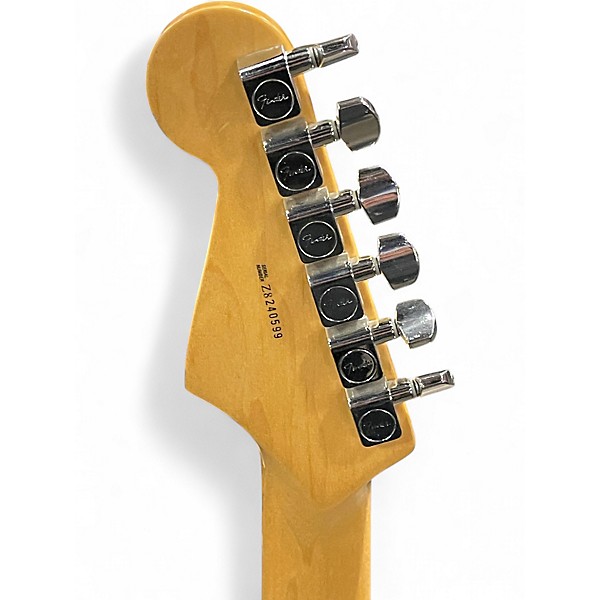 Used 2008 Fender American Standard Stratocaster Black Solid Body Electric Guitar