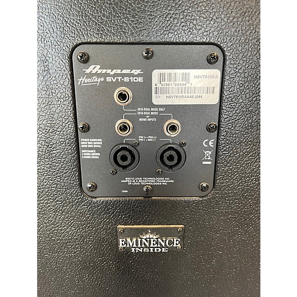 Used Ampeg Heritage SVT 810E Bass Cabinet