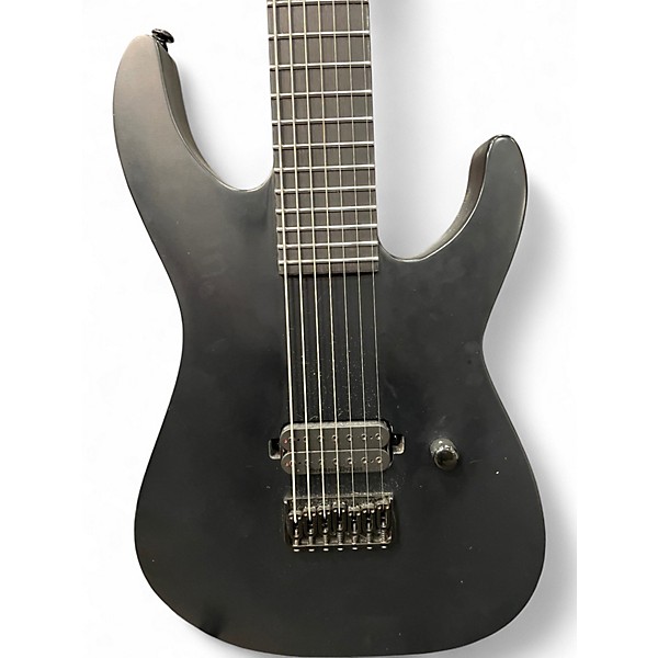 Used ESP LTD M7HT Black Metal Black Solid Body Electric Guitar